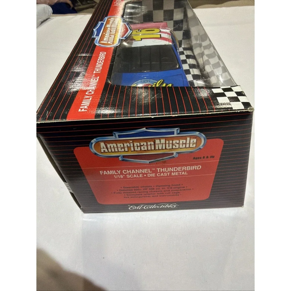 ERTL American Muscle Family Channel Thunderbird 16 Ted Musgrave Large 1 18